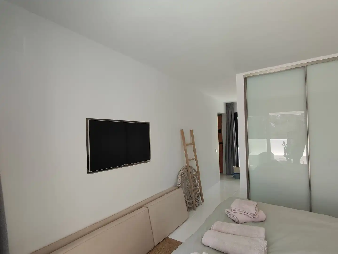 Sala d'estar de Apartament en venda en Sant Joan de Labritja amb Aire condicionat, Calefacció i Terrassa