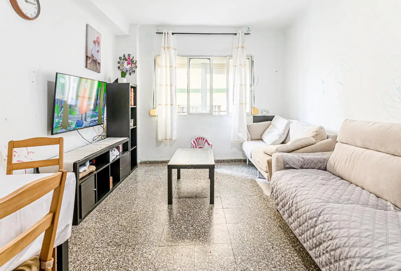 Sala de estar de Piso en venta en Málaga