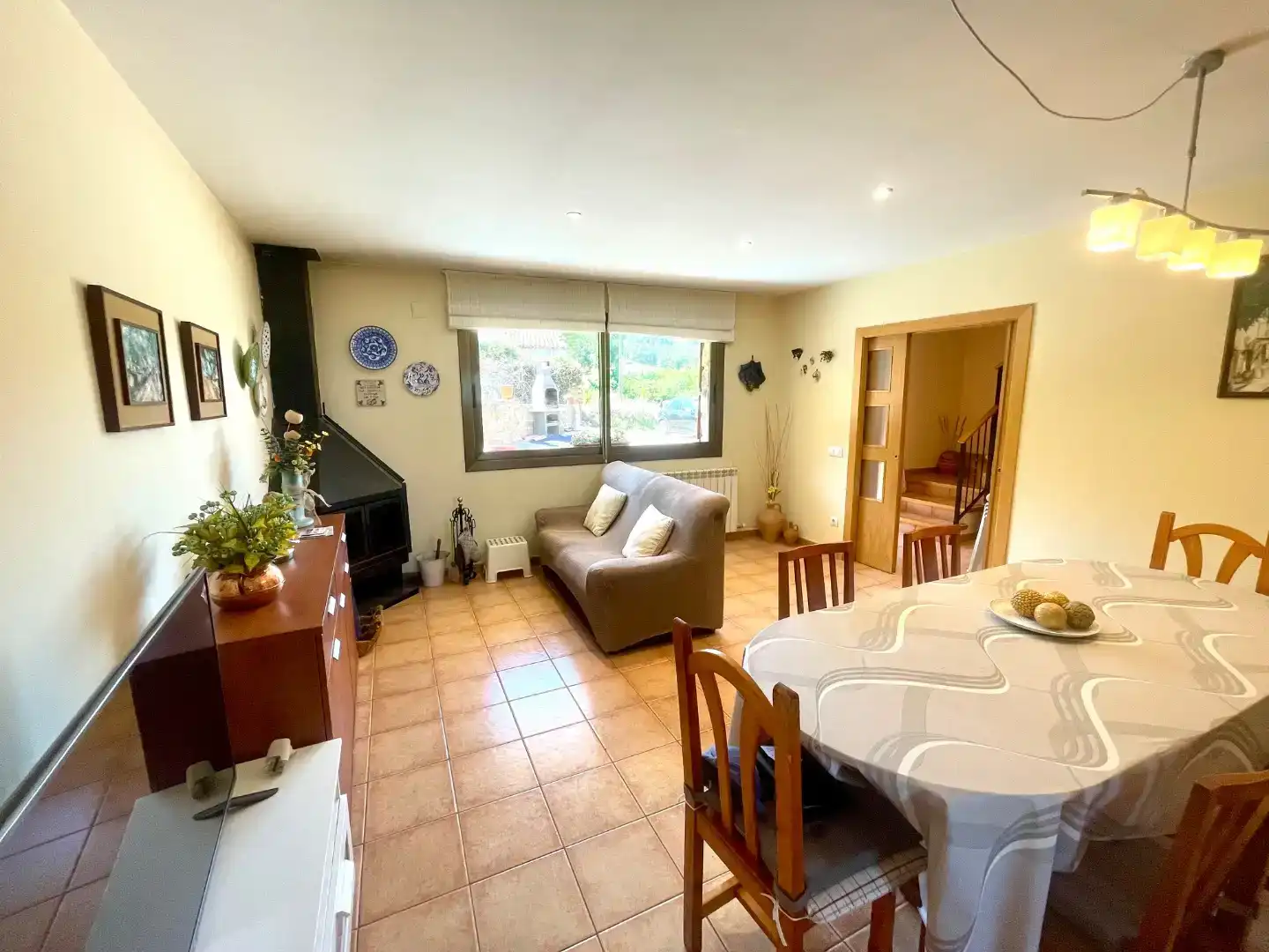 Sala de estar de Piso en venta en Isona i Conca Dellà con Jardín privado, Amueblado y Balcón
