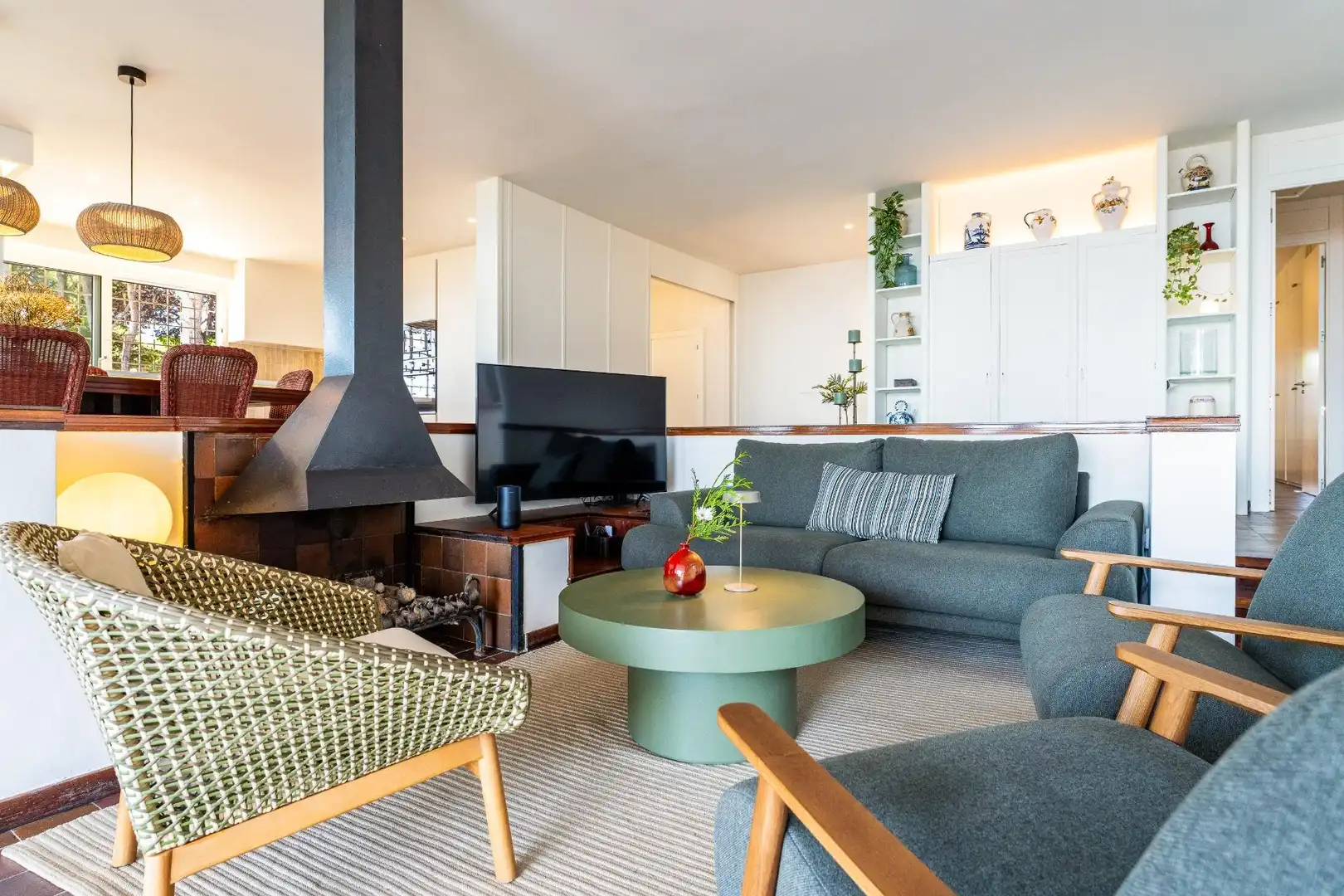 Sala de estar de Casa o chalet de alquiler en Cambrils con Aire acondicionado, Terraza y Amueblado