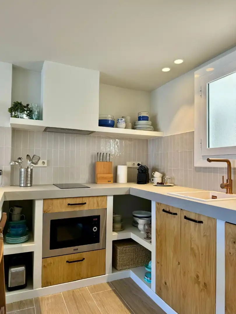 Kitchen of Flat for sale in Roses  with Air Conditioner, Heating and Furnished