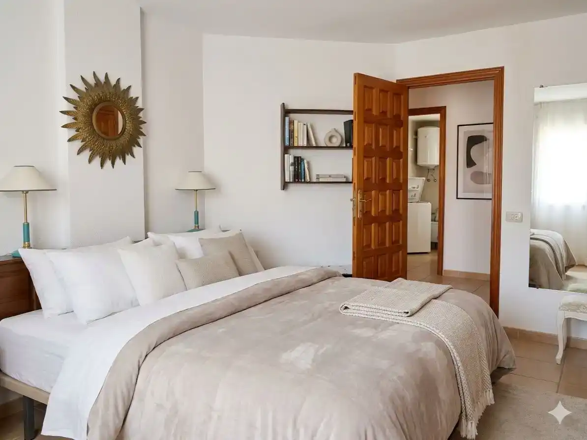 Schlafzimmer von Wohnung zum Verkauf in Los Silos mit Schwimmbad und Balkon