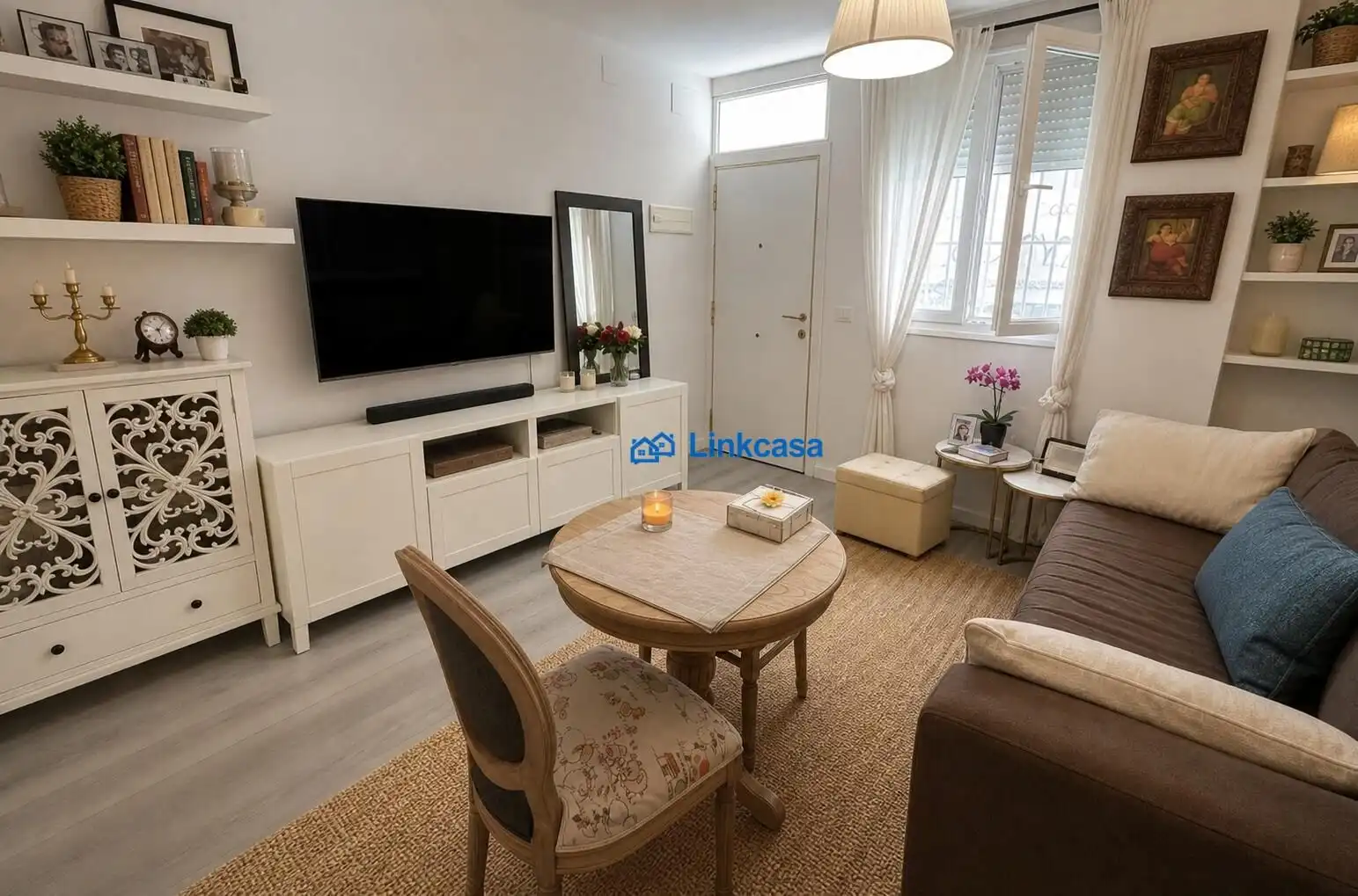 Sala de estar de Piso en venta en  Madrid Capital con Aire acondicionado