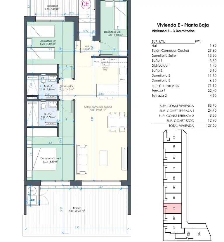 Flat for sale in Benijófar  with Air Conditioner, Heating and Private garden