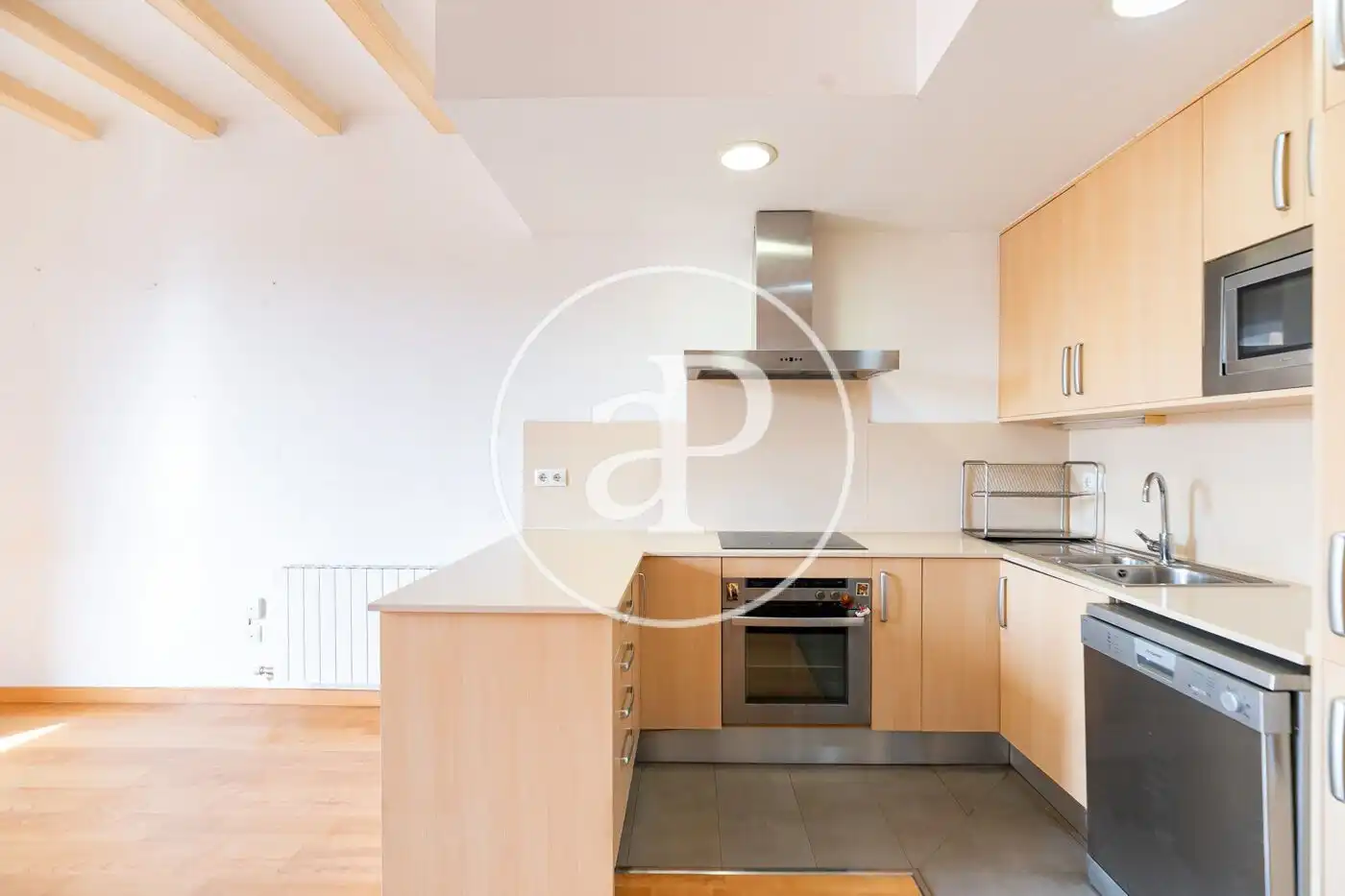 Kitchen of Attic for sale in Barcelona  with Heating and Balcony