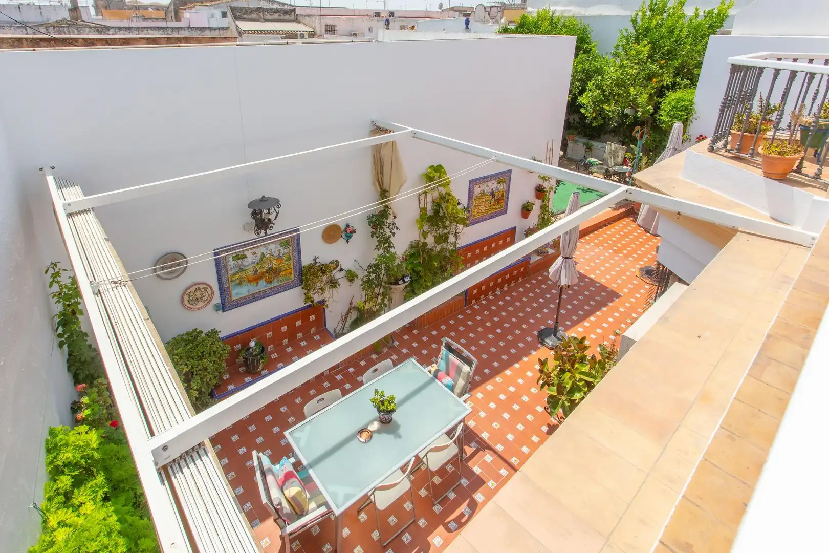 Terraza de Casa o chalet en venta en El Puerto de Santa María con Aire acondicionado, Calefacción y Jardín privado