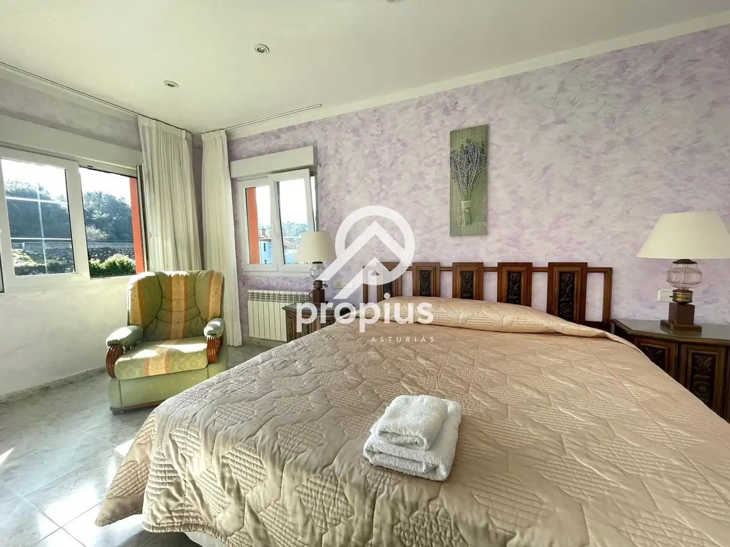 Bedroom of Houses for sale in Llanes  with Heating, Private garden and Terrace