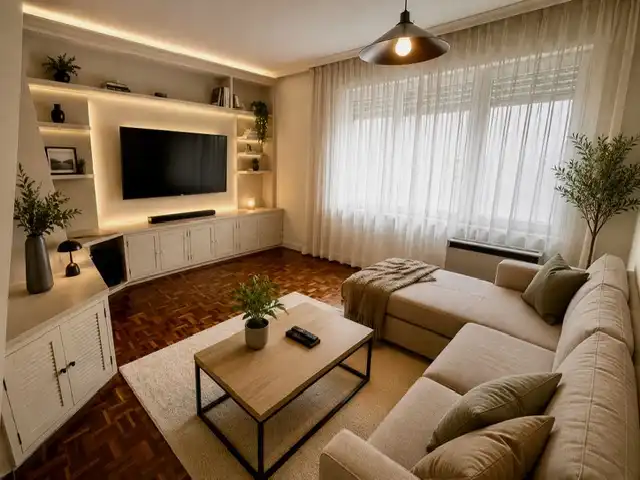 Living room of Flat for sale in Madrid  with Air Conditioner and Heating