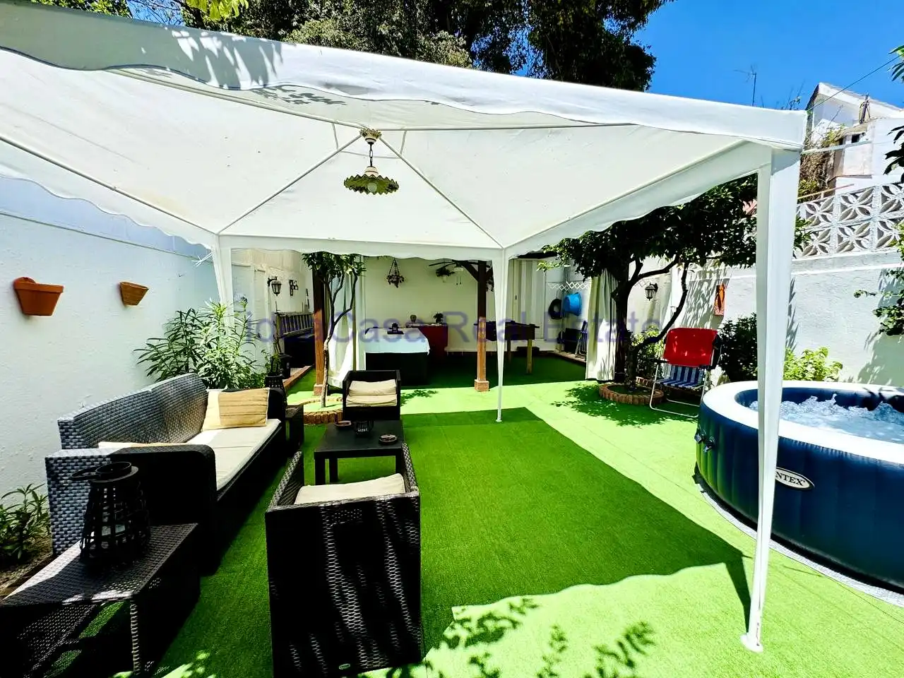 Terrassa de Casa o xalet en venda en Málaga amb Aire condicionat, Jardí privat i Terrassa