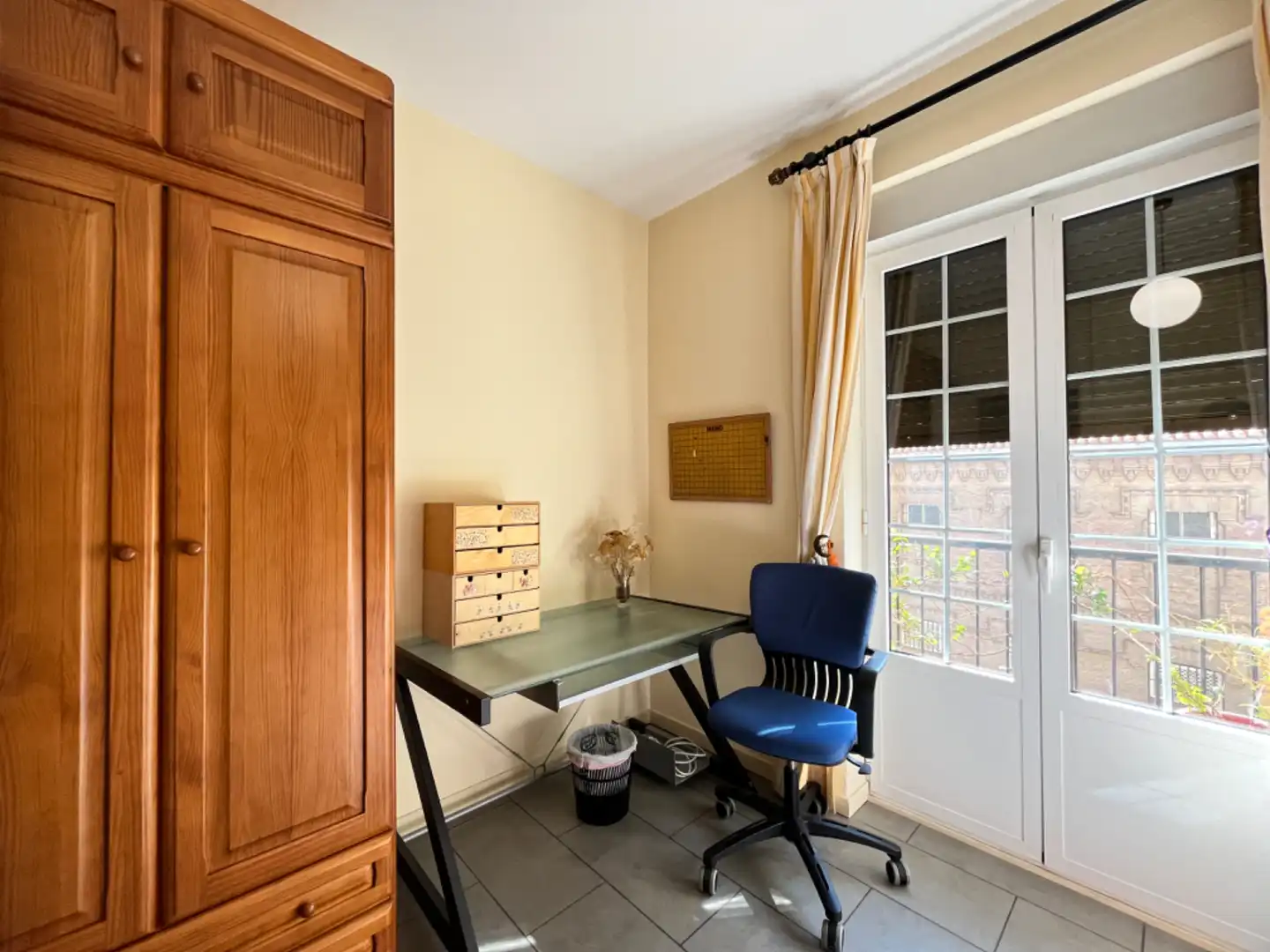 Schlafzimmer von Wohnung zum Verkauf in Madrid mit Terrasse, Möbliert und Ofen