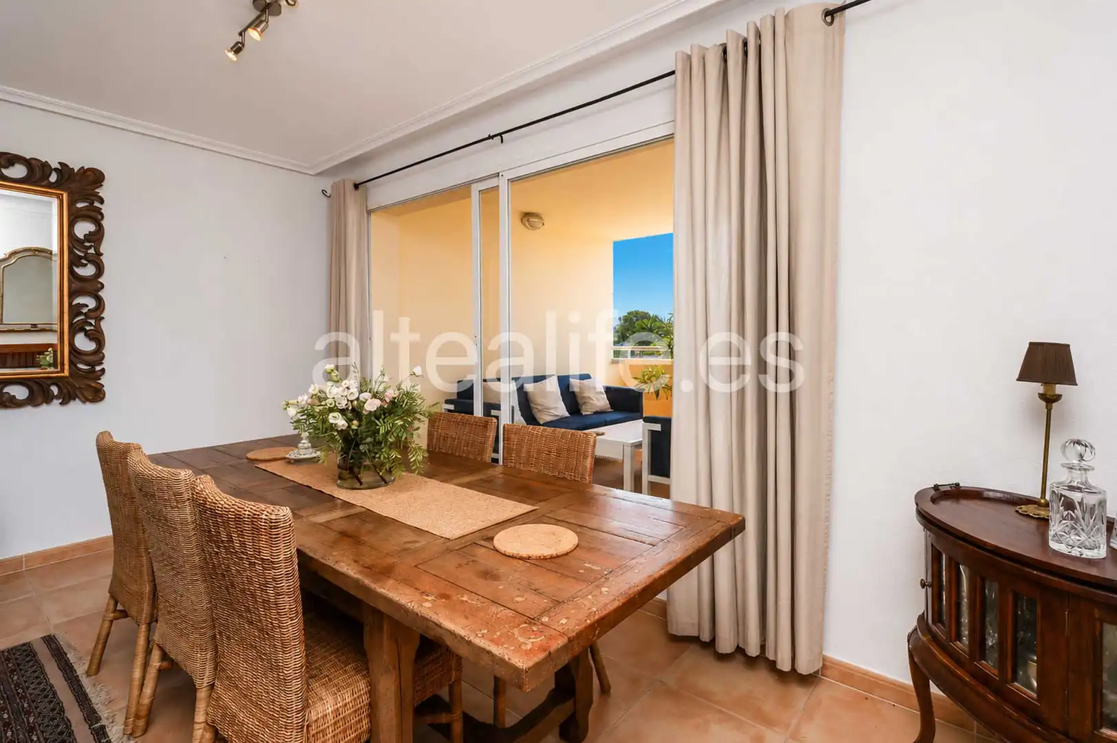 Comedor de Apartamento de alquiler en Altea con Terraza, Amueblado y Horno