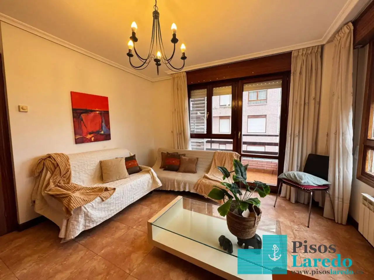 Wohnzimmer von Wohnung zum Verkauf in Bárcena de Cicero mit Heizung, Terrasse und Möbliert