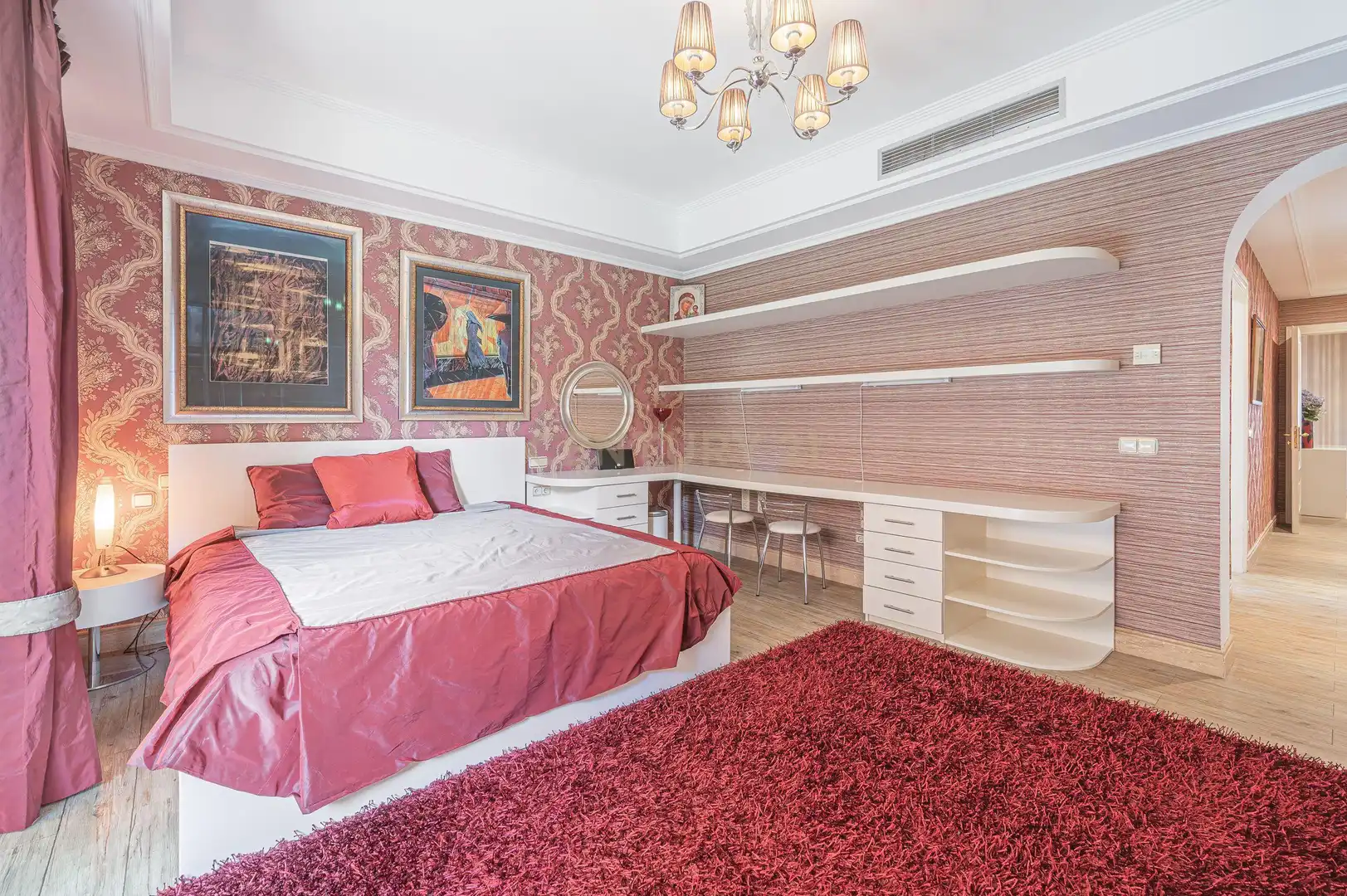 Bedroom of Apartments for rent in Marbella  with Air Conditioner, Private garden and Furnished