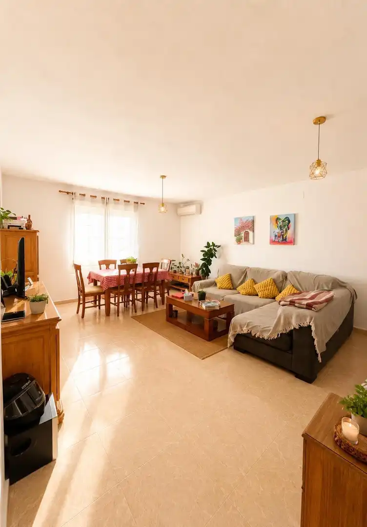 Sala de estar de Piso de alquiler en Villaseca de la Sagra con Aire acondicionado