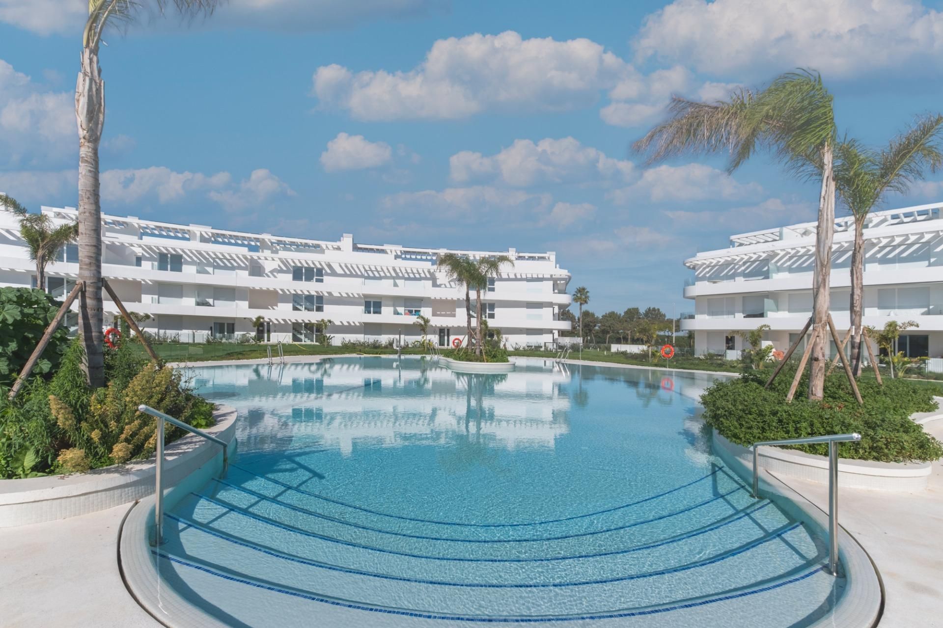 Swimming pool of Apartment for sale in Chipiona  with Air Conditioner, Heating and Terrace