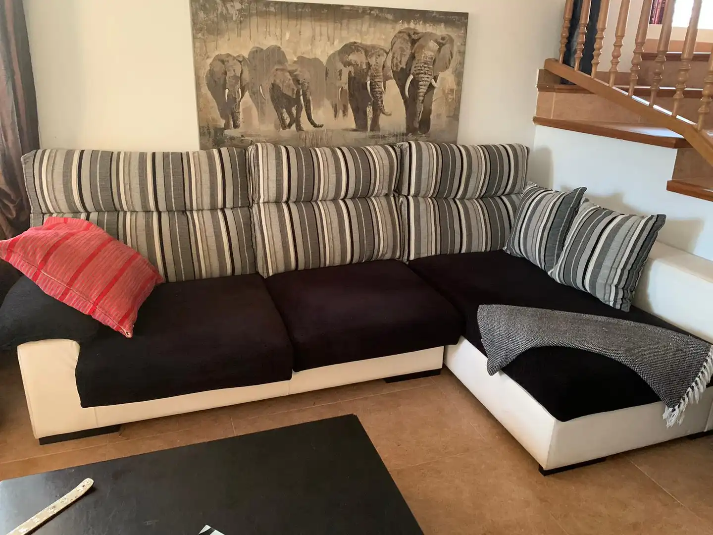 Sala de estar de Casa adosada en venta en Mont-roig del Camp