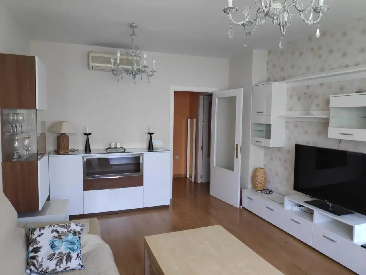 Sala de estar de Piso de alquiler en Sevilla con Aire acondicionado, Terraza y Amueblado