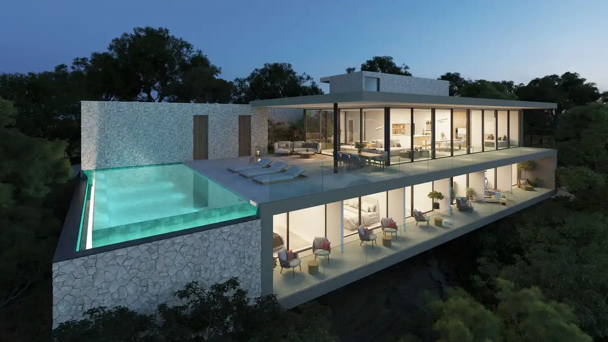 Vista exterior de Casa o chalet en venta en Benahavís con Aire acondicionado, Jardín privado y Terraza