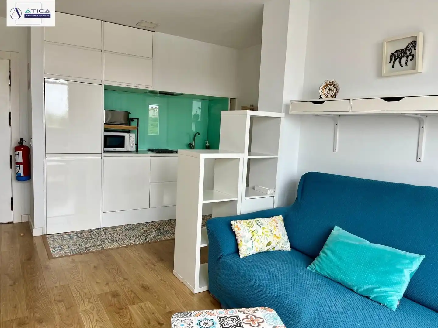 Sala d'estar de Apartament en venda en Miengo amb Terrassa i Moblat