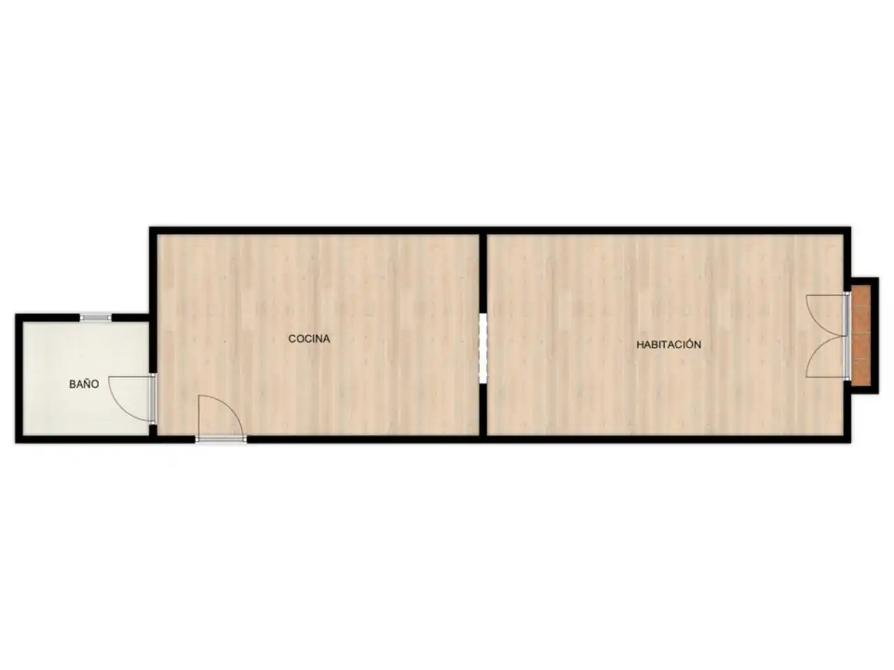 Schlafzimmer von Wohnung zur Miete in Barcelona mit Klimaanlage, Parkett und Möbliert