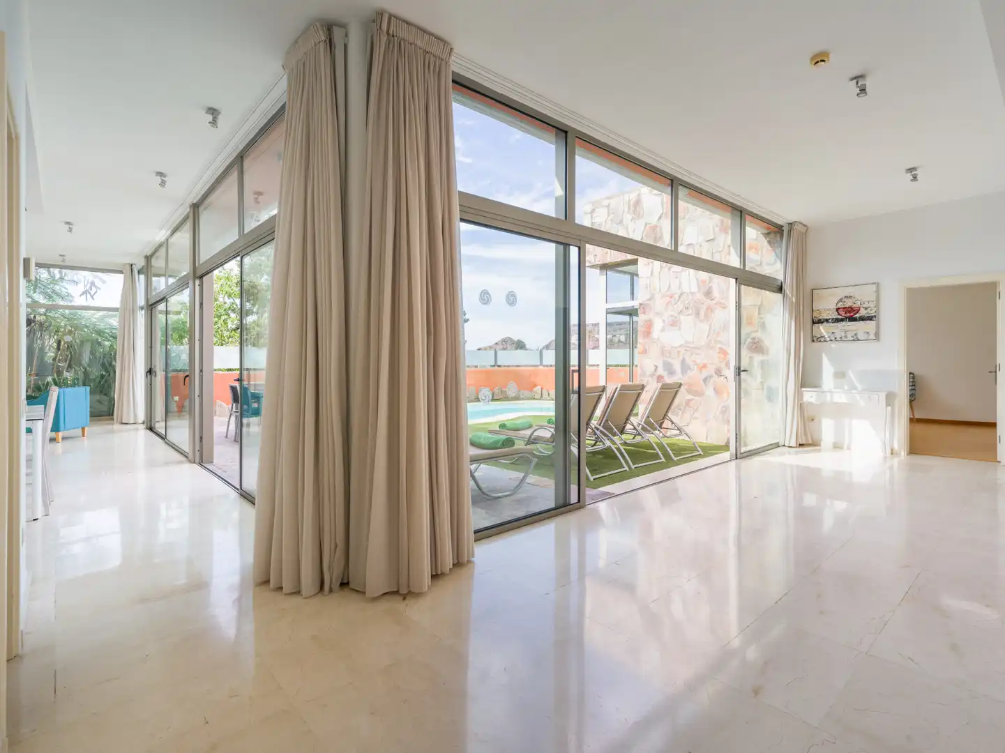 Terrassa de Casa o xalet de lloguer en Mogán amb Aire condicionat, Calefacció i Jardí privat