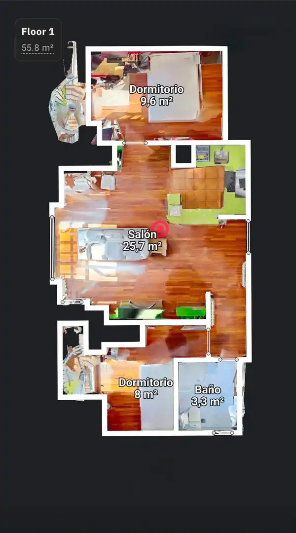 Habitación de Piso en venta en Cartes con Calefacción y Balcón