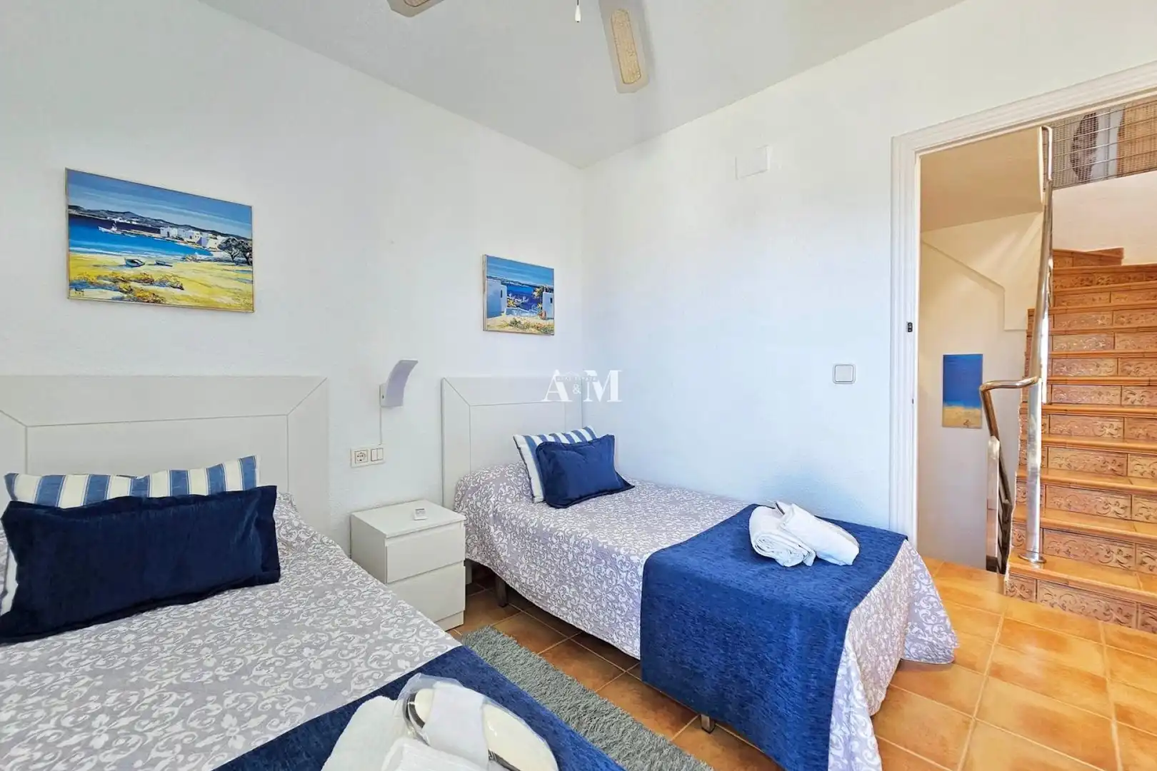 Bedroom of Detached homes for rent in La Manga del Mar Menor  with Air Conditioner, Heating and Terrace