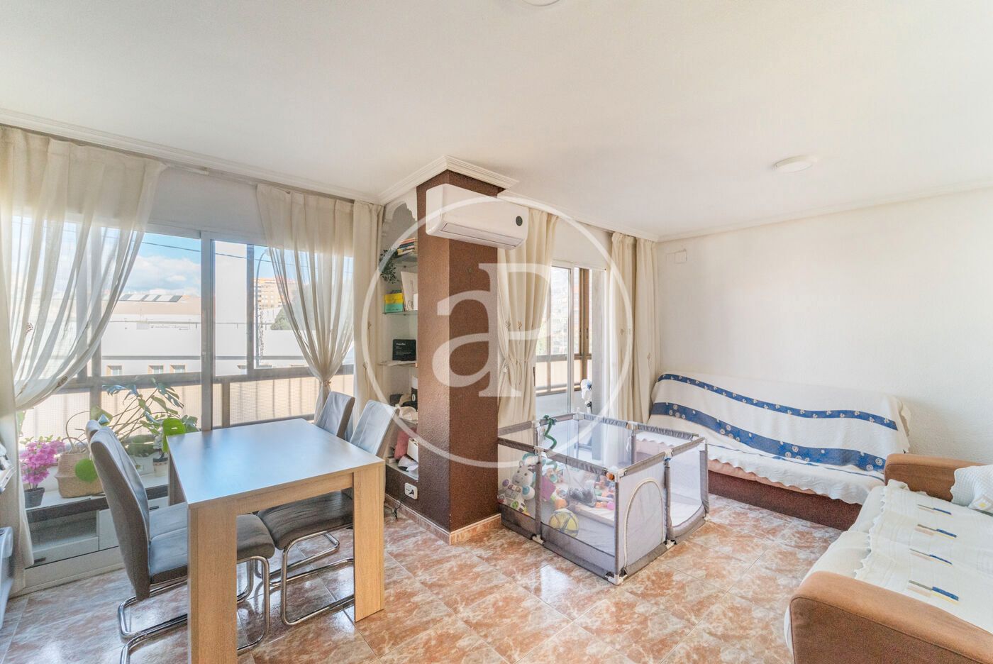 Living room of Flat for sale in Alicante / Alacant  with Air Conditioner, Heating and Terrace
