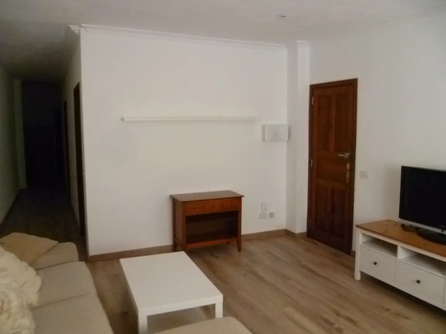 Sala d'estar de Pis de lloguer en Santa Cruz de Tenerife amb Parquet, Moblat i Forn
