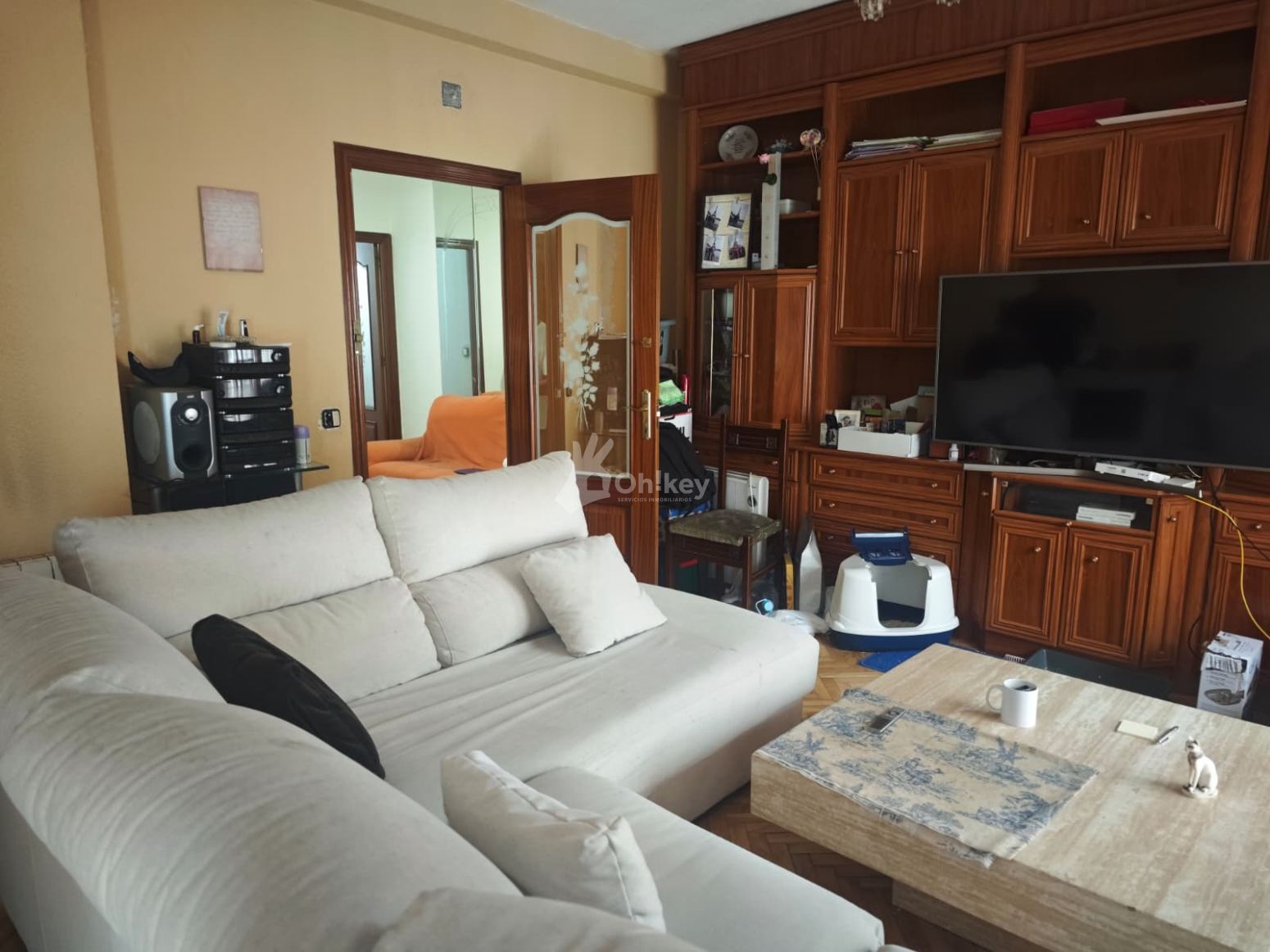 Sala d'estar de Pis en venda en Getafe amb Calefacció, Parquet i Terrassa