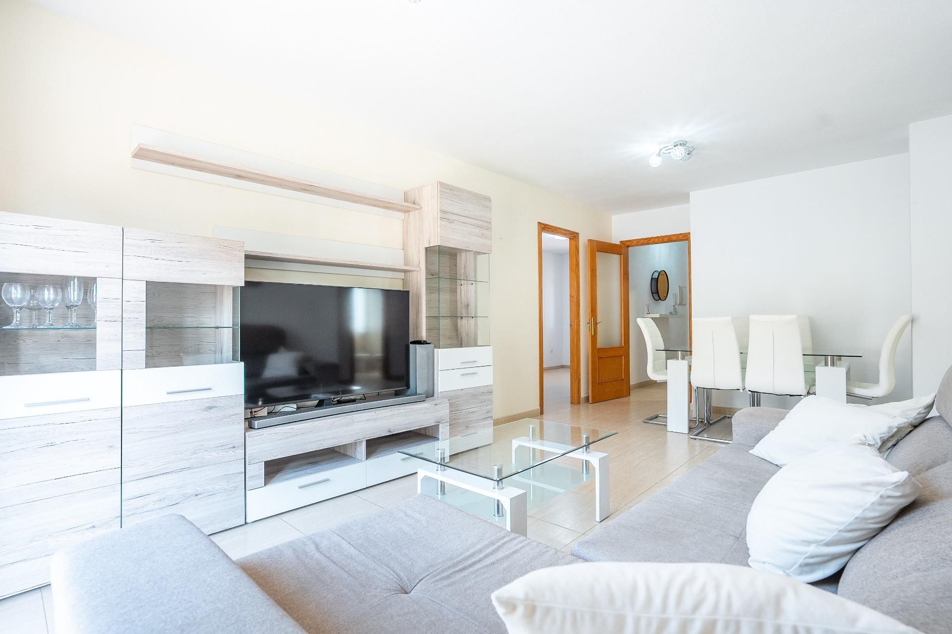 Living room of Flat for sale in Huércal de Almería  with Air Conditioner