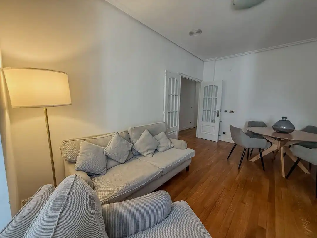 Sala de estar de Piso de alquiler en Donostia - San Sebastián  con Calefacción, Horno y Lavadora