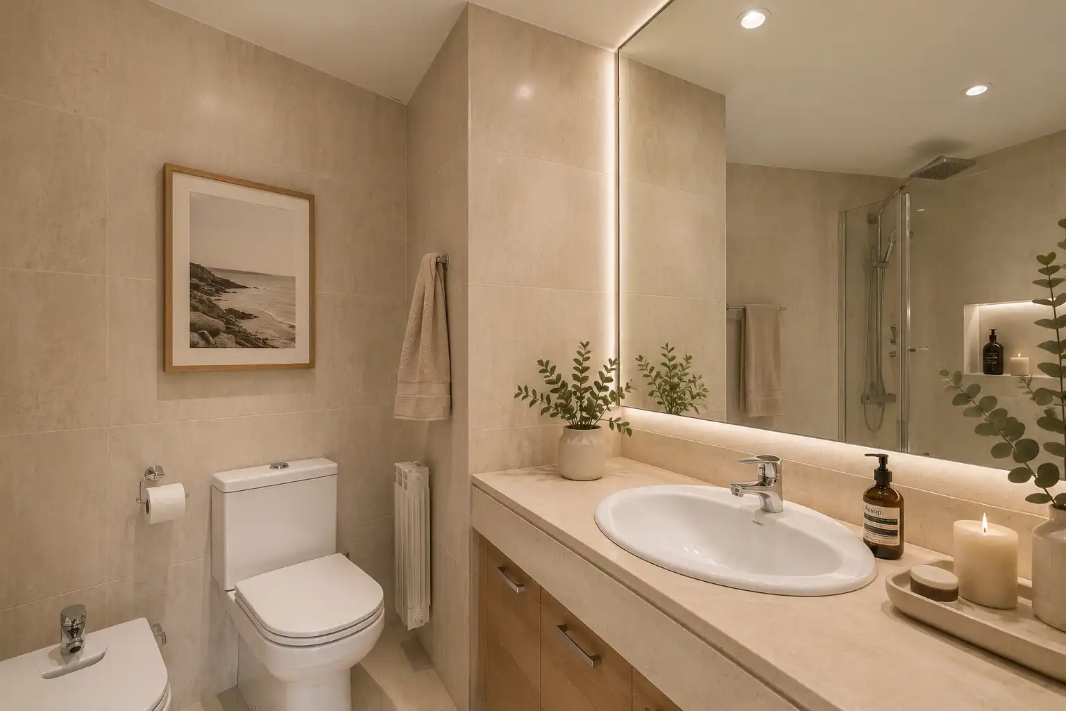 Bathroom of Flat for sale in Barcelona  with Air Conditioner, Heating and Terrace