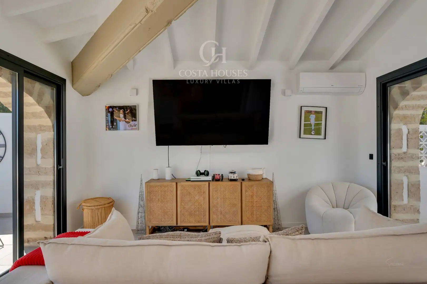 Living room of Houses for sale in Jávea / Xàbia  with Air Conditioner, Heating and Private garden