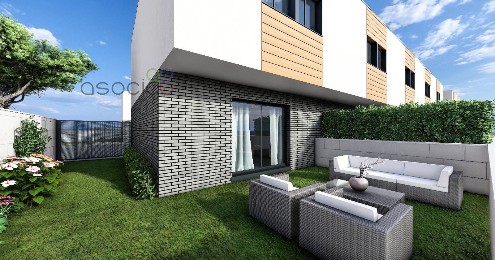 Exterior view of Single-family semi-detached for sale in Marchamalo  with Heating, Private garden and Storage room