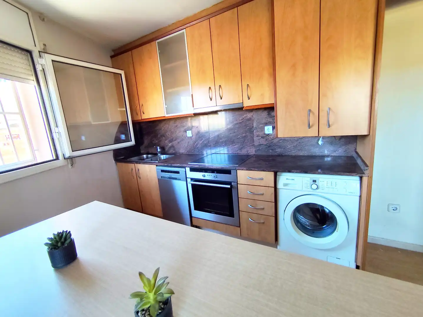 Kitchen of Flat for sale in Òdena  with Heating, Parquet flooring and Furnished