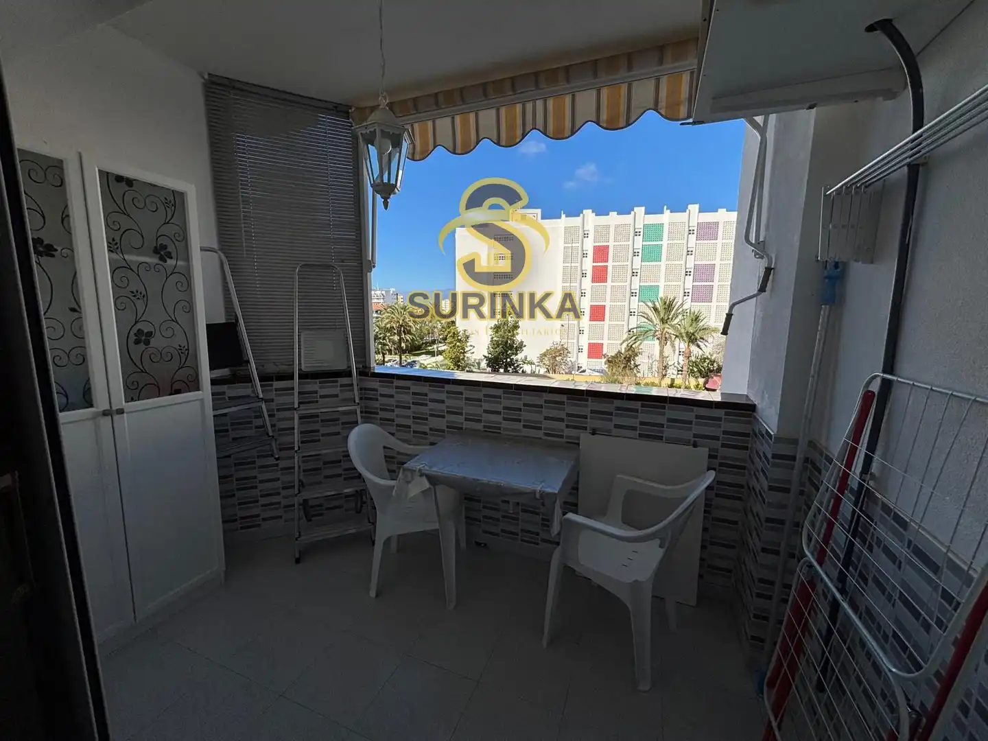 Terraza de Apartamento de alquiler en San Bartolomé de Tirajana con Terraza, Piscina y Piscina comunitaria