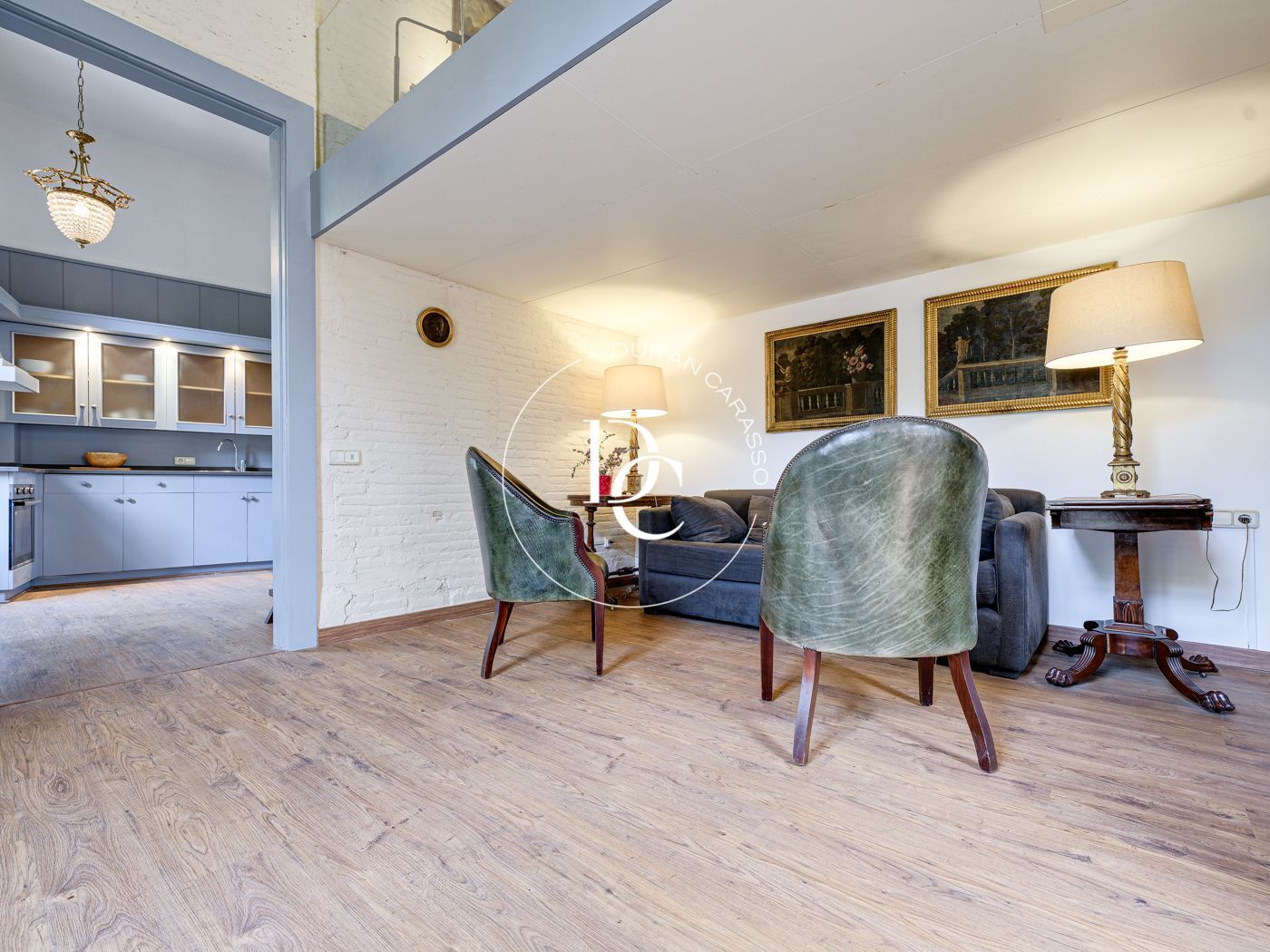 Living room of Flat for sale in  Barcelona Capital  with Air Conditioner, Heating and Furnished