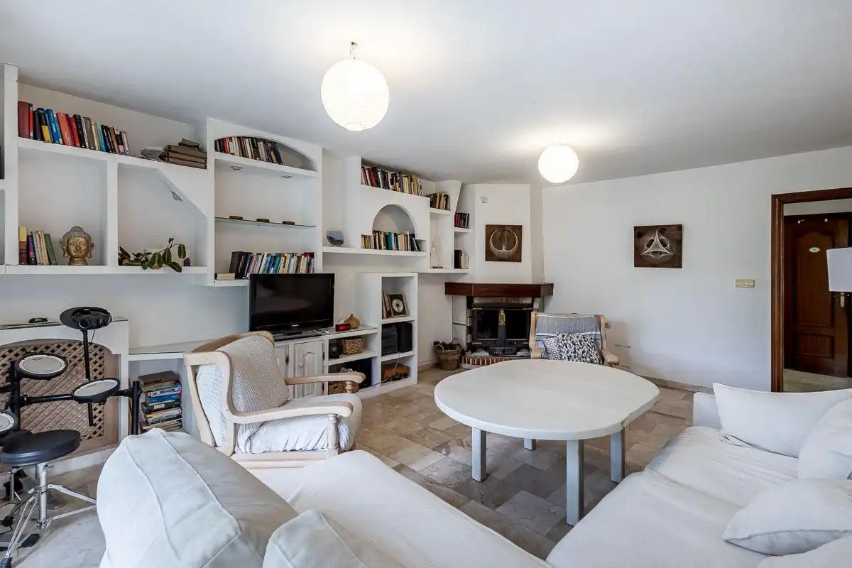 Living room of Houses for sale in Cájar  with Heating, Private garden and Swimming Pool