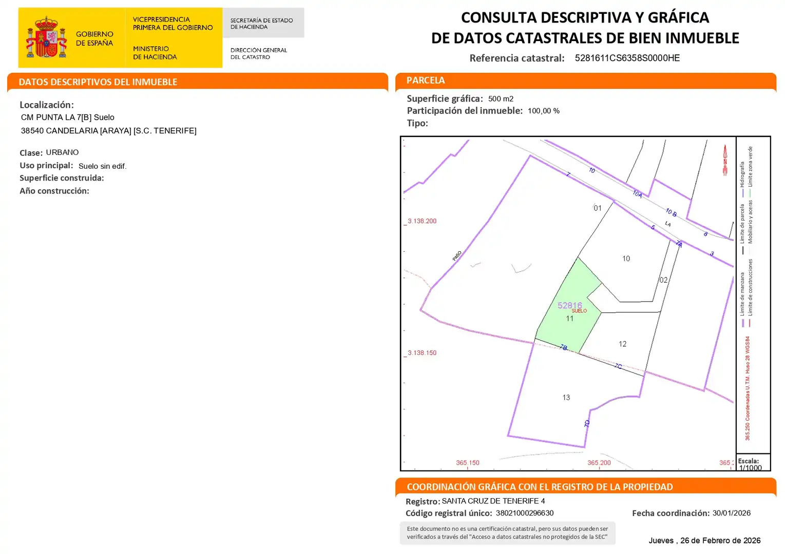 Residential for sale in Candelaria