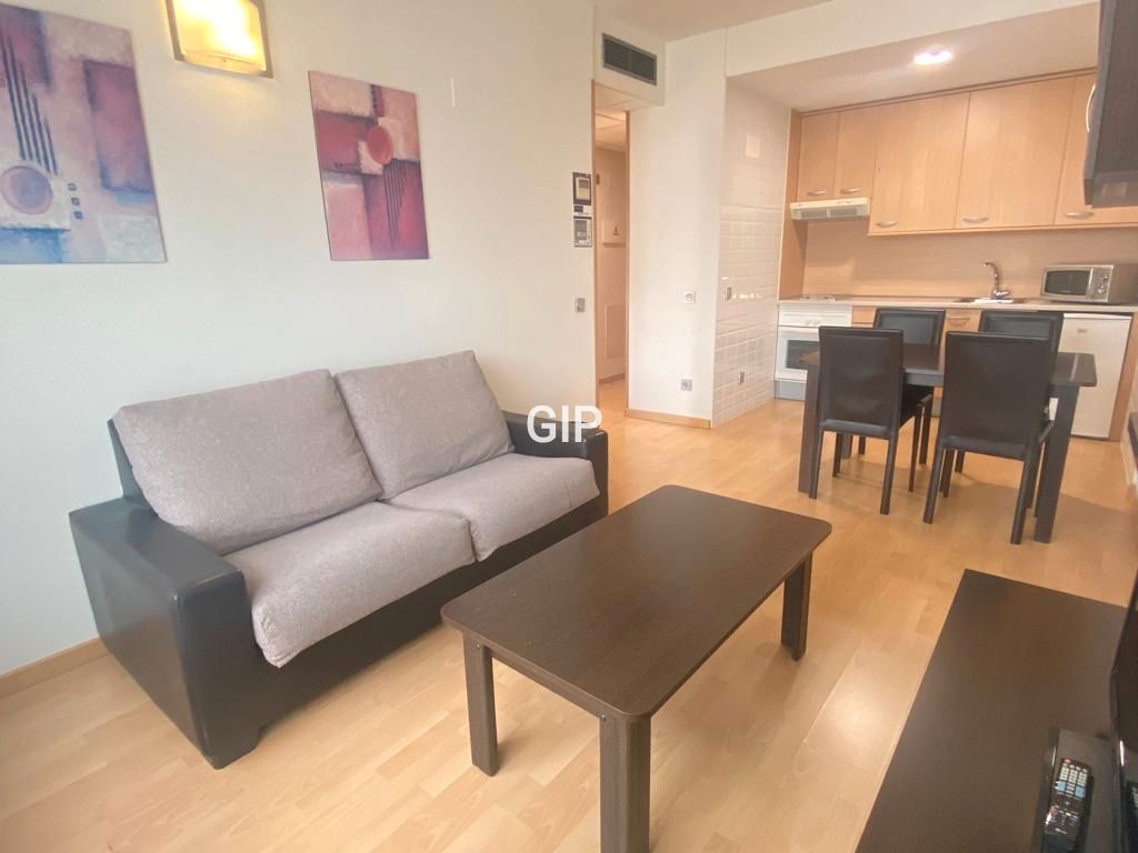 Sala de estar de Apartamento de alquiler en  Madrid Capital con Aire acondicionado, Calefacción y Amueblado