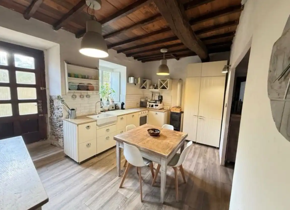 Kitchen of Detached homes for sale in Bergondo  with Private garden and Furnished