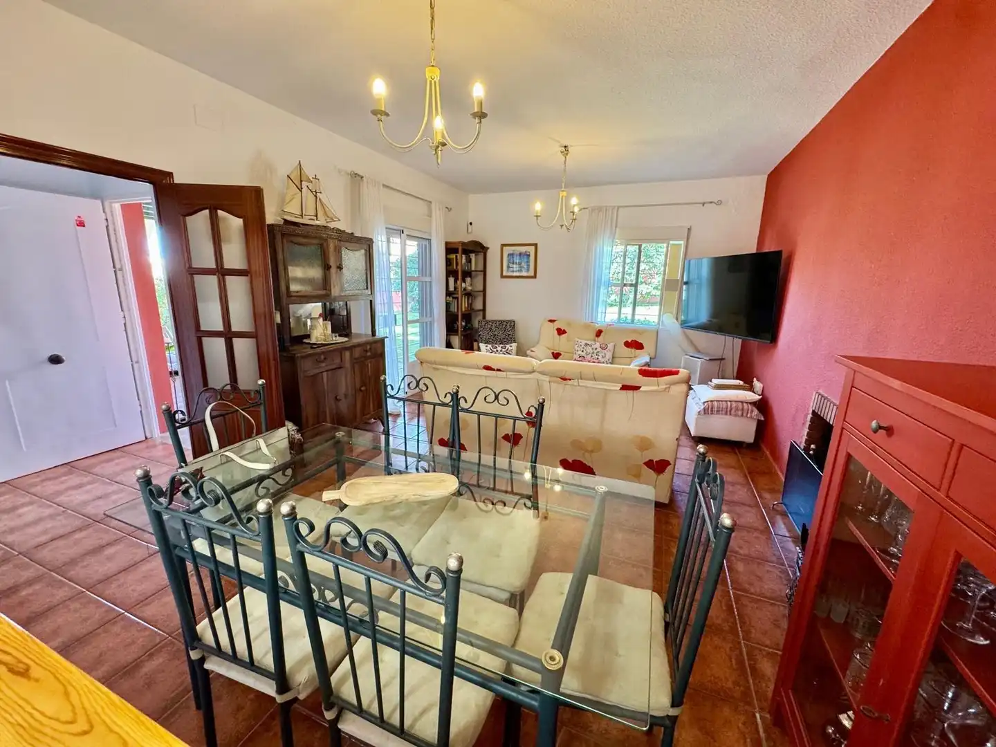 Living room of Houses for sale in Mazagón  with Private garden, Terrace and Storage room