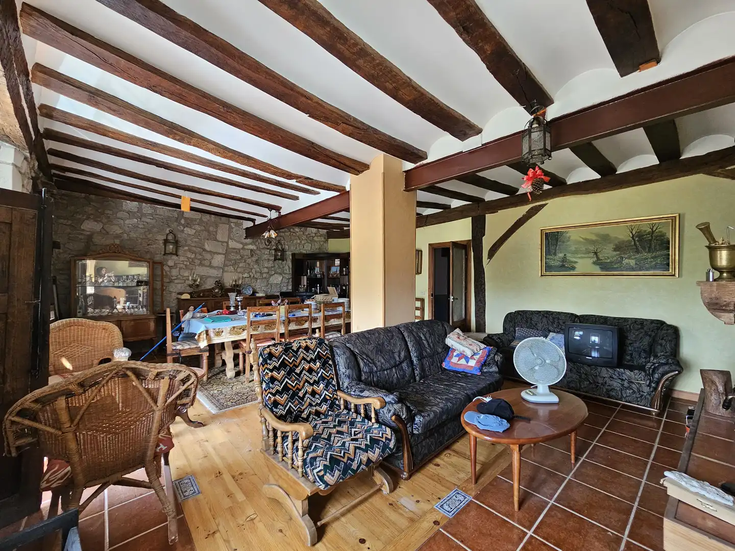 Sala de estar de Casa adosada en venta en Condado de Treviño con Amueblado y Balcón
