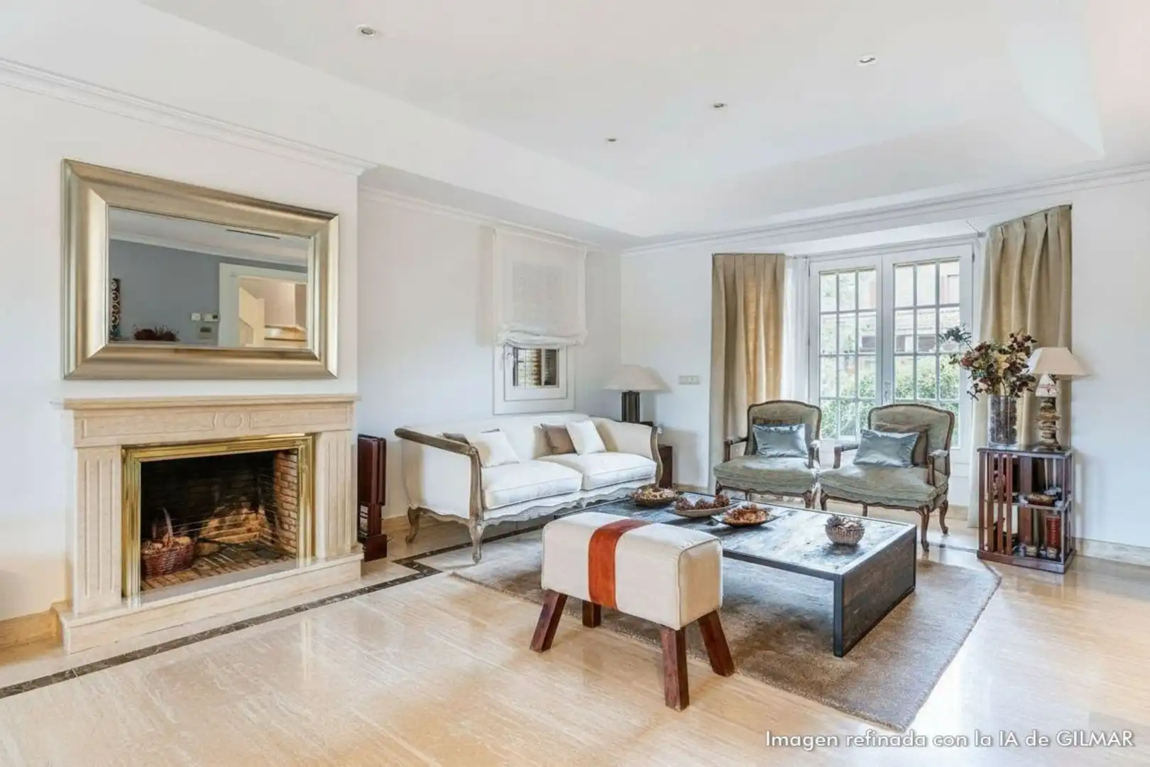 Sala de estar de Casa o chalet en venta en Las Rozas de Madrid con Aire acondicionado, Calefacción y Jardín privado