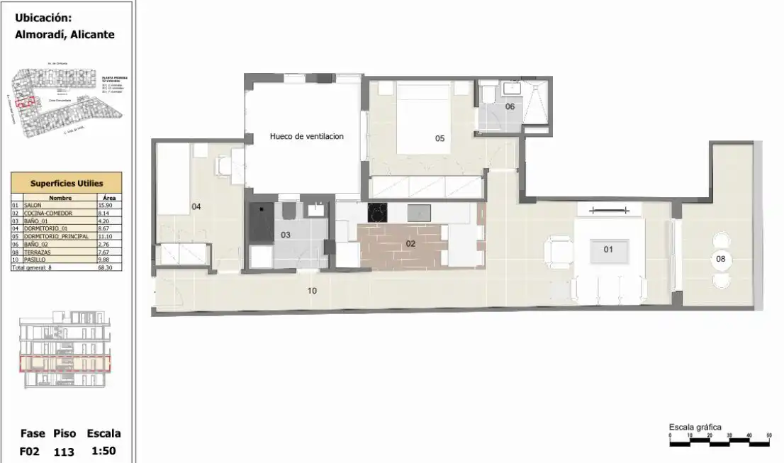 Piso en venta en Almoradí con Aire acondicionado, Calefacción y Terraza