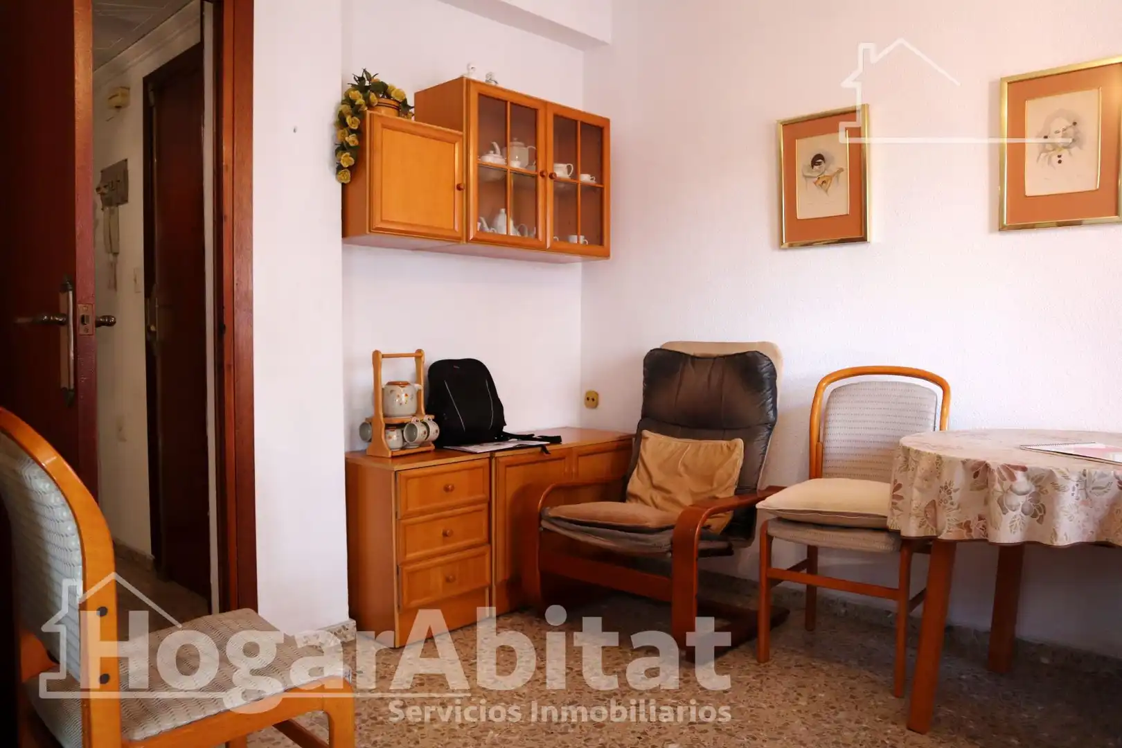 Sala de estar de Piso en venta en Oliva con Terraza y Balcón