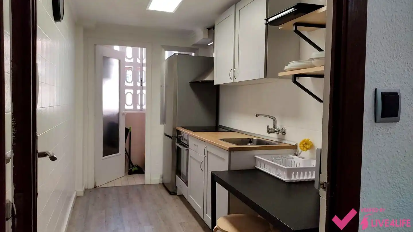 Cocina de Piso de alquiler en Valencia con Aire acondicionado y Amueblado