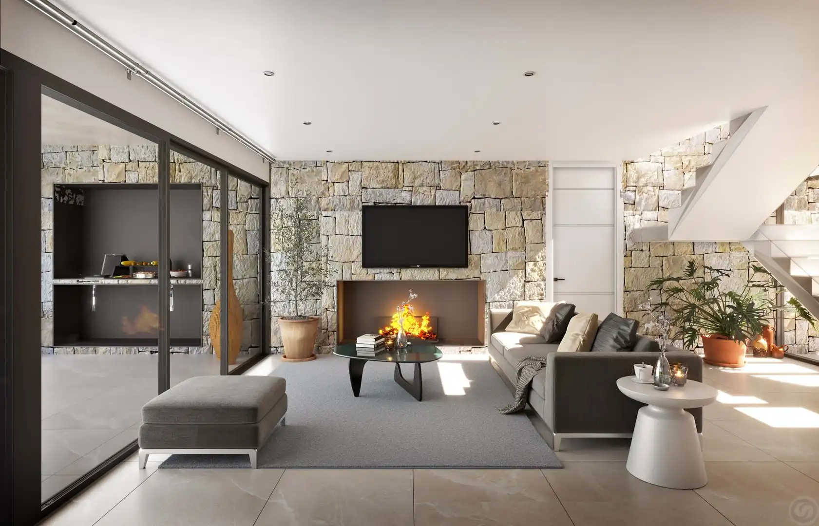 Sala de estar de Casa o chalet en venta en Cuevas del Almanzora con Aire acondicionado, Calefacción y Jardín privado