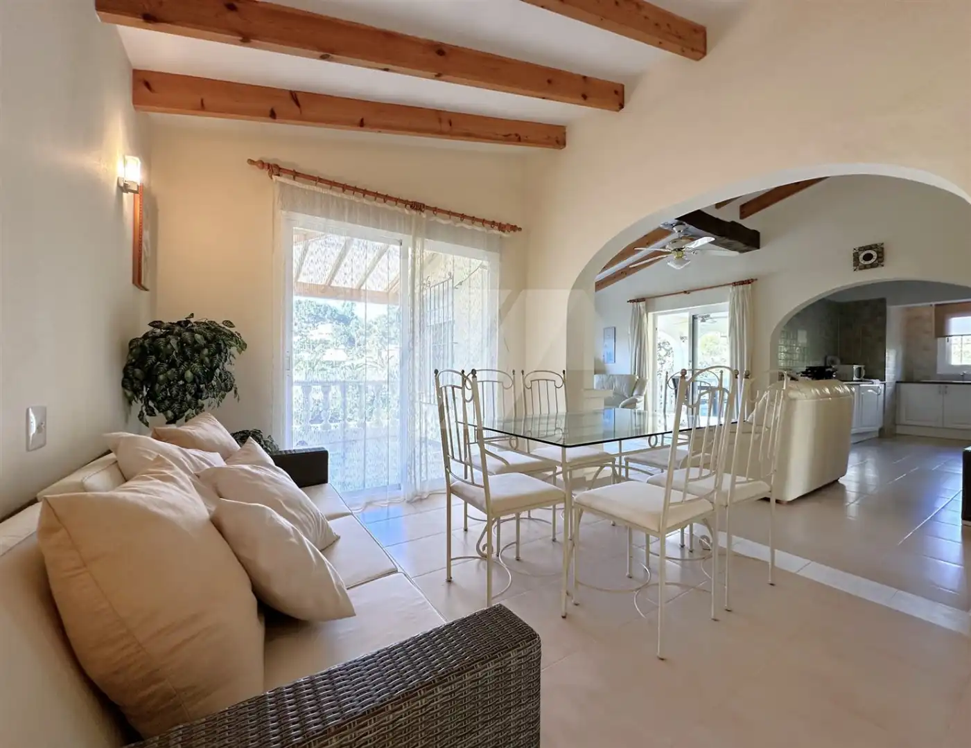 Comedor de Casa o chalet en venta en Benissa con Aire acondicionado, Calefacción y Jardín privado